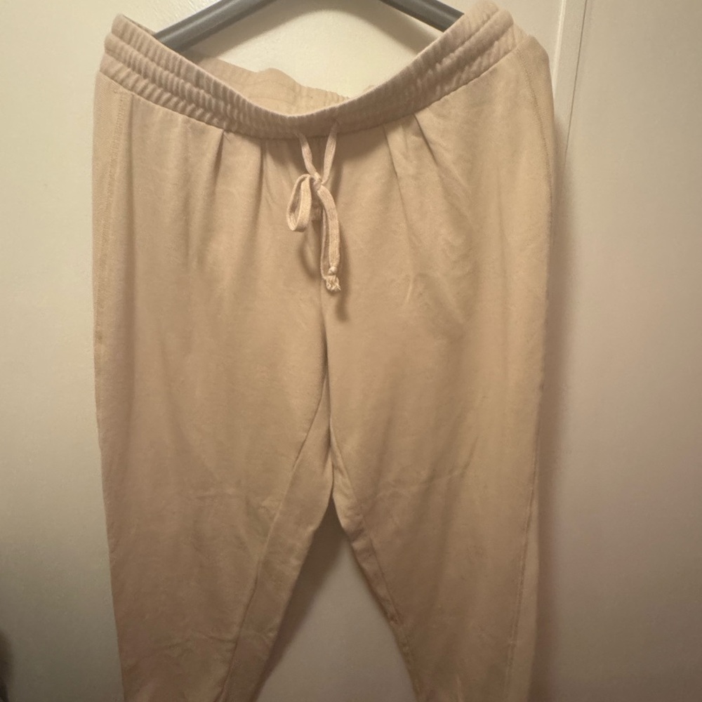 New Directions Light Tan Jogger Pants